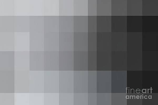 Wall Art - Painting - Subtle Light Grey Gradient Tint Shade And Tone Palette Guide Swatch Chart Transparent Overlay Abstract Monochrome Clean Professional 16 9 8k Banner Ad Backdrop Geometric Square Mosaic Background #1 by N Akkash