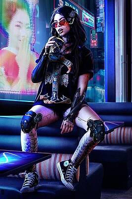  Digital Art - Syber Punk 2077 #1 by Michael Jan Pitura