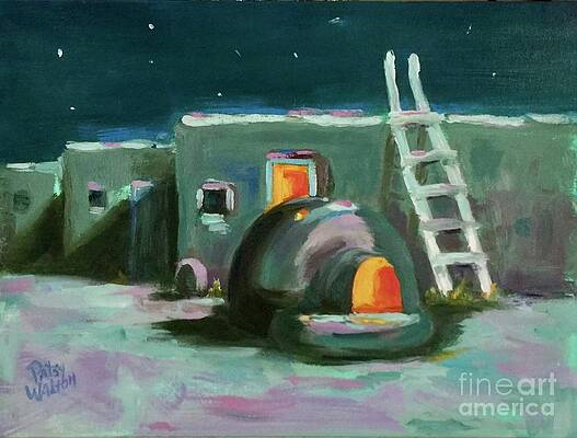 TAOS AT NIGHT by Patsy Walton TAOS AT NIGHT by Patsy Walton