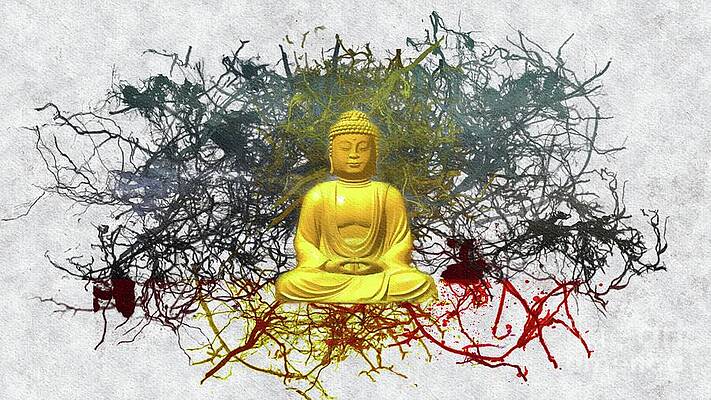 Happy Buddha Art for Sale - Pixels