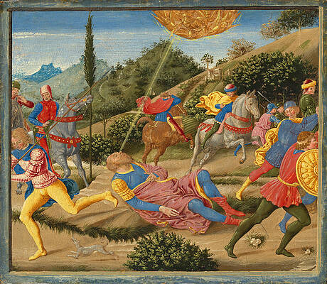 The Conversion of Saint Paul Print by Benozzo Gozzoli