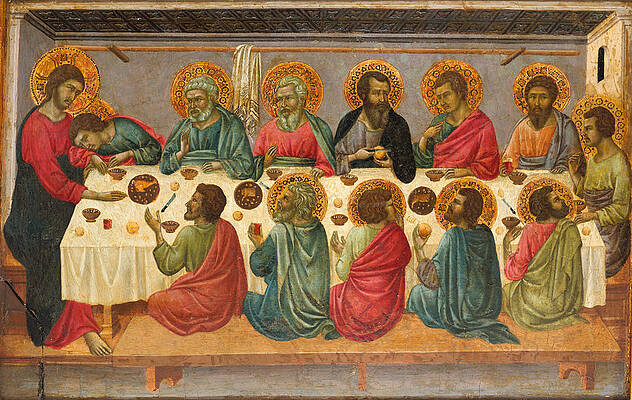 The Last Supper Print by Ugolino di Nerio