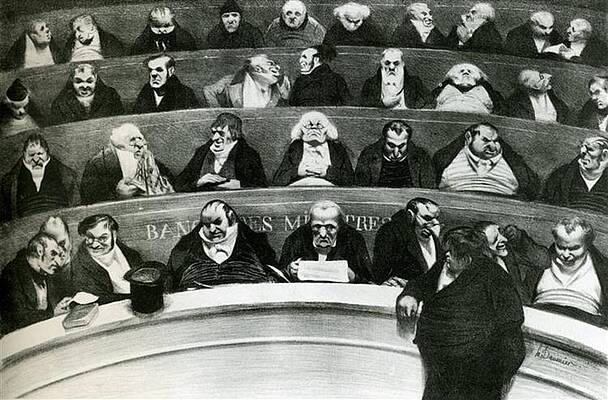 The Legislative Belly Print by Honore Daumier