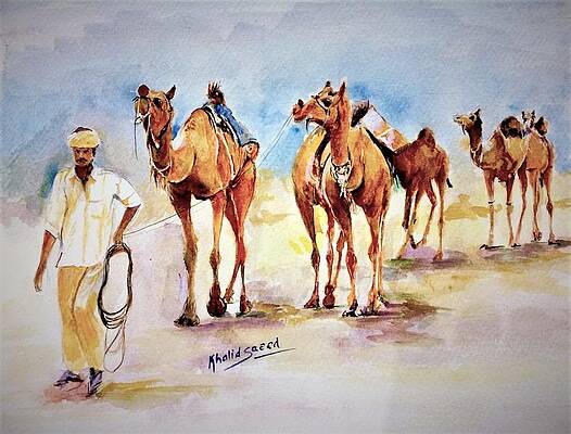 Through the desert by Khalid Saeed Through the desert by Khalid Saeed