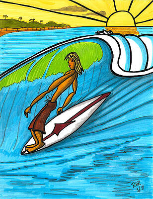 Surfing Mixed Media for Sale - Fine Art America