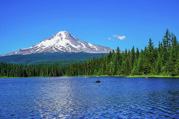 Trillium Lake at the base of Mount Hood by Ric Schafer Trillium Lake at the base of Mount Hood by Ric Schafer