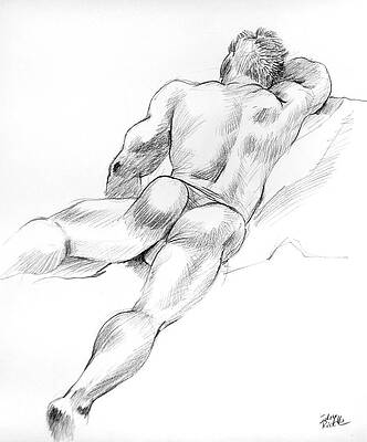 Naked girls on all fours drawing Nude Ass Drawings Page 2 Of 2 Fine Art America