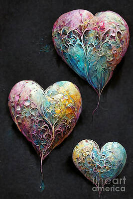Boyfriend Girlfriend Valentines Day February 14 Handdrawn Human Heart  Doodle by Thomas Larch