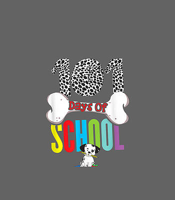 101 Days of School Dalmatian Logo Kids T-Shirt