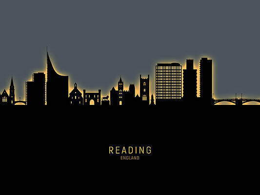 Reading England Skyline by Michael Tompsett Reading England Skyline by Michael Tompsett