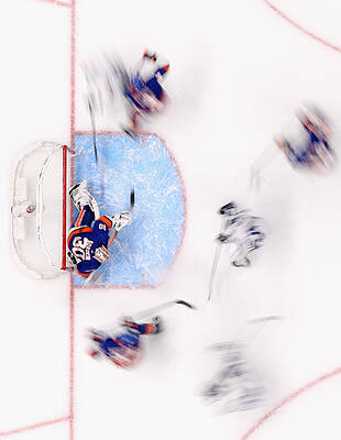 Wall Art - Photograph - Toronto Maple Leafs v New York Islanders #119 by Bruce Bennett