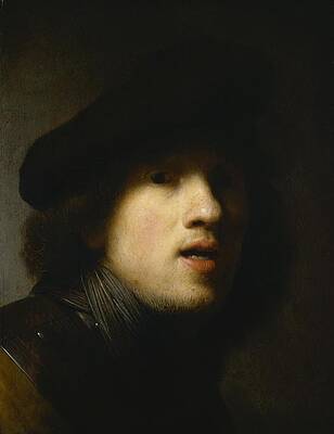 Self-Portrait Print by Rembrandt