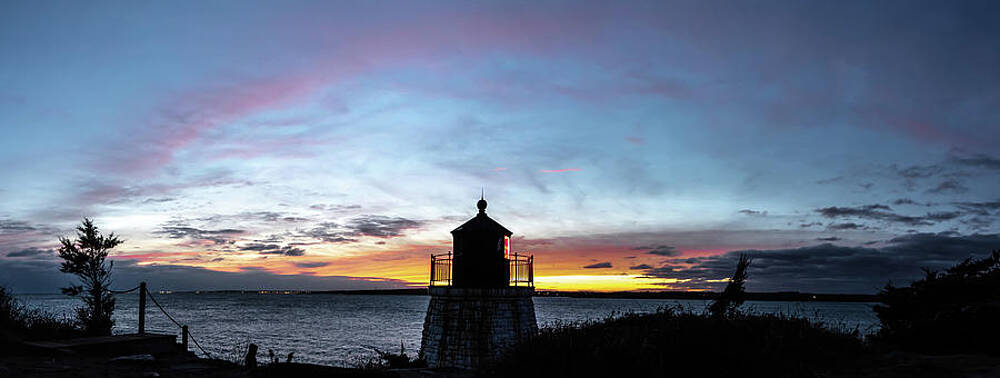 sunset in newport rhode island at castle hill lighthouse by ALEX GRICHENKO sunset in newport rhode island at castle hill lighthouse by ALEX GRICHENKO