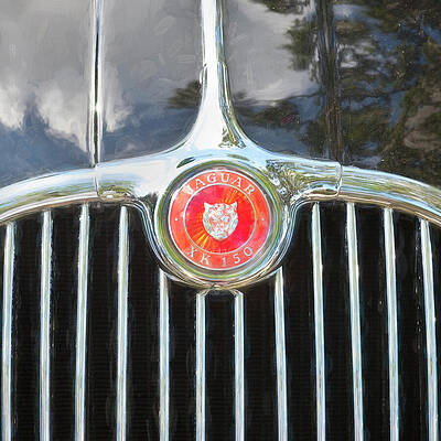 Wall Art - Photograph - 1955 Black XK 140 MC OTS X102 by Rich Franco