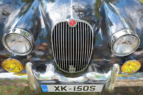 Wall Art - Photograph - 1955 Black XK 140 MC OTS X103 by Rich Franco