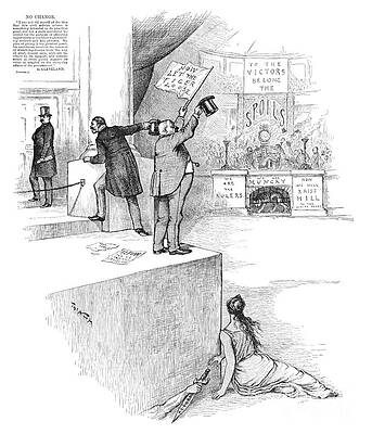 Wall Art - Drawing - Civil Service Reform Cartoon, 1885 #3 by Thomas Nast