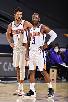 Wall Art - Photograph - Devin Booker and Chris Paul #2 by Barry Gossage