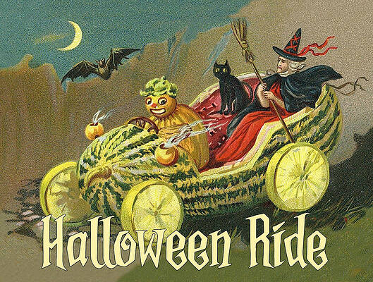 Wall Art - Digital Art - Halloween Ride #2 by Long Shot