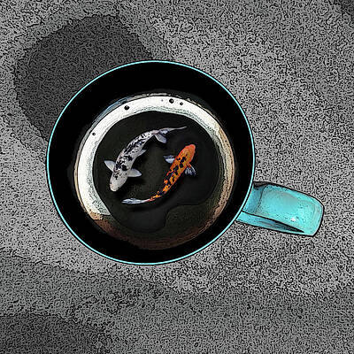 2 Koi in a Cup by Mark Baker 2 Koi in a Cup by Mark Baker