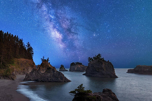 Milky Way Over Secret Beach by Patrick Campbell Milky Way Over Secret Beach by Patrick Campbell
