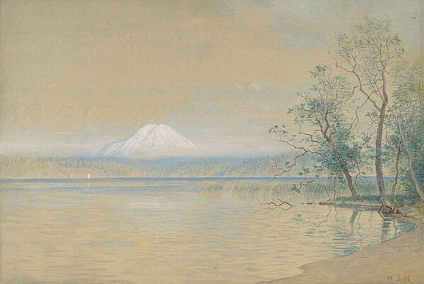 Mount Tacoma Print by William Stanley Haseltine