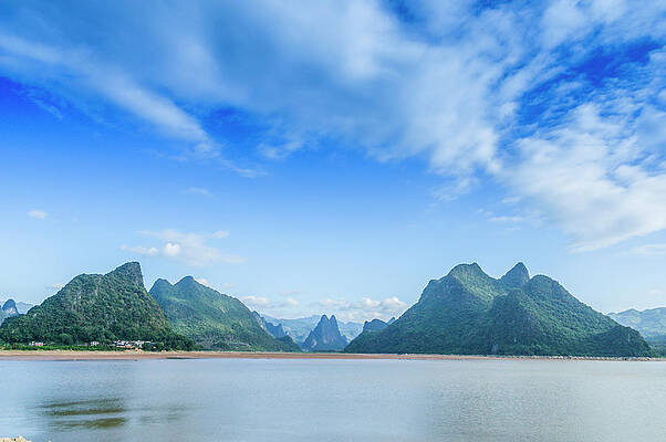 Mountain and river scenery by Carl Ning Mountain and river scenery by Carl Ning