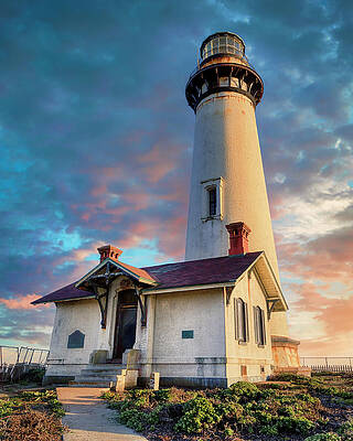 Pigeon Point Lighthouse at Sunset by Adam Romanowicz Pigeon Point Lighthouse at Sunset by Adam Romanowicz
