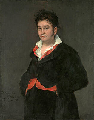 Portrait of Don Ramon Satue Print by Francisco Goya