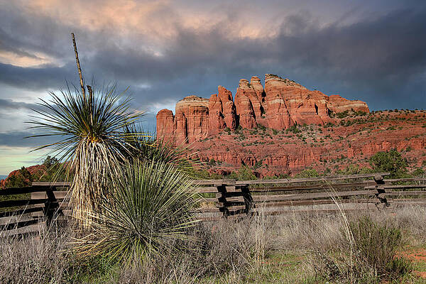 Red Rock Formation with Fence in Sedona Arizona by Randall Nyhof Red Rock Formation with Fence in Sedona Arizona by Randall Nyhof
