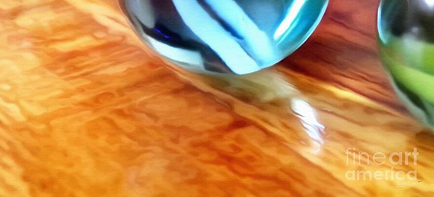 Wall Art - Photograph - Row of Marbles Snippet #2 by Abbie Shores Aka Frankie Shifter