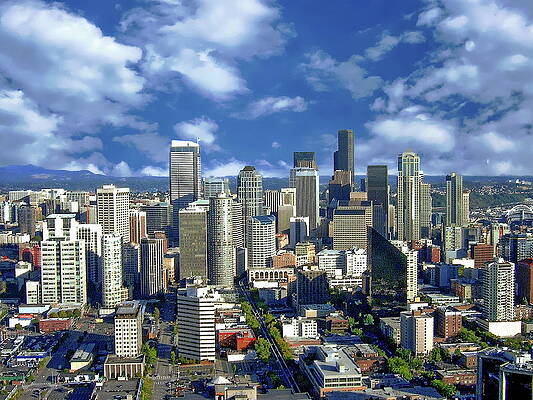 Seattle Skyline by Anthony Dezenzio Seattle Skyline by Anthony Dezenzio