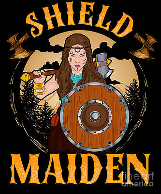 Maiden of Valhalla - The Gift for Shieldmaidens Digital Art by Benjamin  Burkert - Pixels