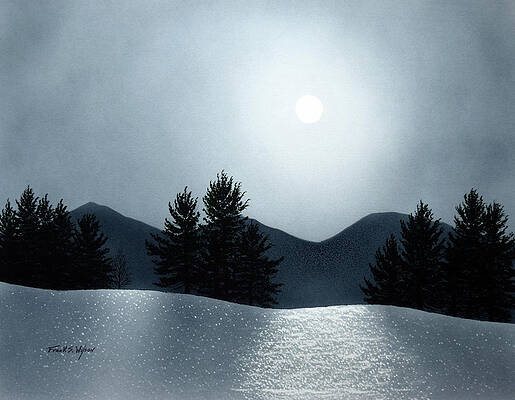 Wall Art - Painting - Snow Light #3 by Frank Wilson