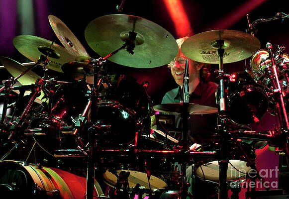 Wall Art - Photograph - Trey Anastasio playing drums with Phish performing at Verizon Wireless Ampitheatre in Charlotte, NC #2 by David Oppenheimer