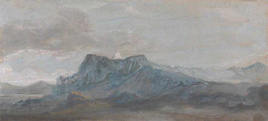 Welsh Mountain Study Print by Paul Sandby
