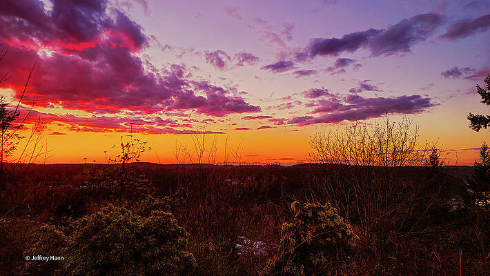 20210412 Sunset Olympic Mountains 3 by Jeffrey Hann