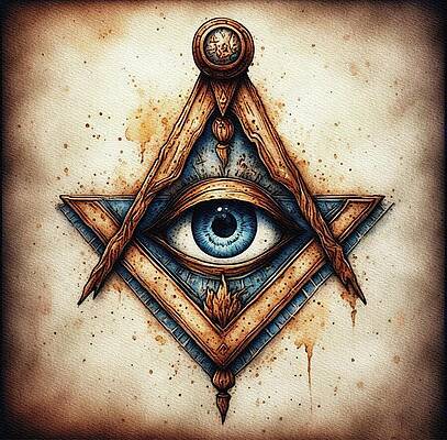Wall Art - Painting - Freemason Art #212 by Pierre Blanchard