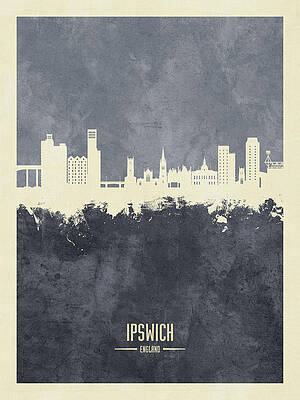 Ipswich England Skyline by Michael Tompsett Ipswich England Skyline by Michael Tompsett