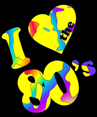 Wall Art - Digital Art - I Love The 80s #3 by Flippin Sweet Gear