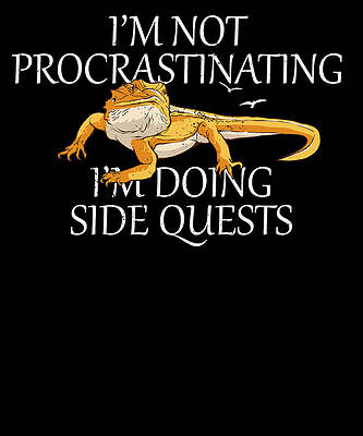 Wall Art - Digital Art - Im Not Procrasting RPG Cube Role Playing Game #3 by Toms Tee Store