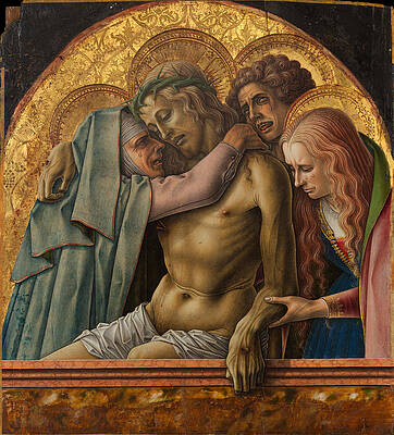 Pieta Print by Carlo Crivelli