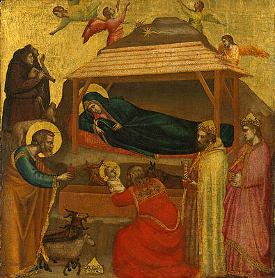 The Adoration Of The Magi Print by Giotto di Bondone