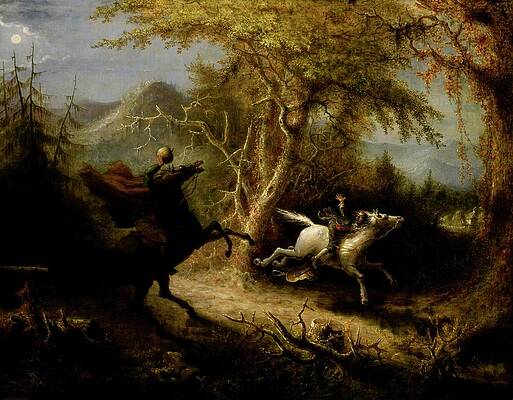Wall Art - Painting - The Headless Horseman Pursuing Ichabod Crane by John Quidor