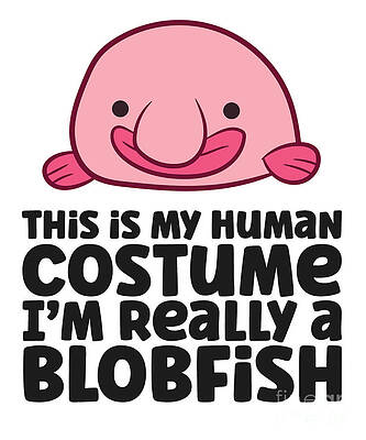 Vintage blobfish retro design underwater world - Blobfish - Tapestry