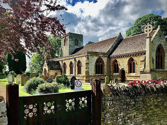 Wall Art - Photograph - All Saints Church Pitsford #1 by Gordon James