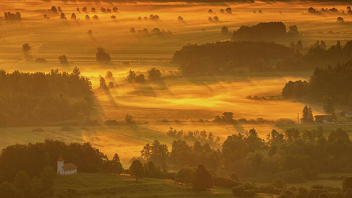 Church of Saint Lawrence at sunrise by Ian Middleton Church of Saint Lawrence at sunrise by Ian Middleton