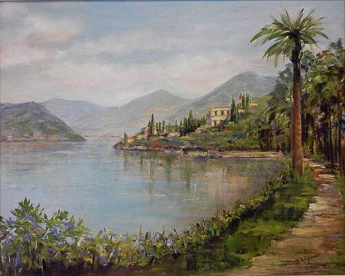 #421 A Walk along Lake Como by Barbara Hammett Glover #421 A Walk along Lake Como by Barbara Hammett Glover