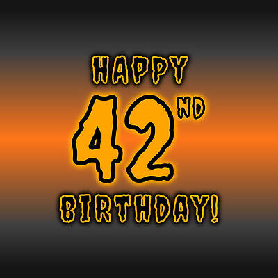 [ Thumbnail: 42nd Halloween Birthday - Spooky, Eerie, Black And Orange Text - Birthday On October 31 Shower Curtain ]