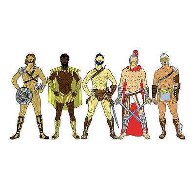 5 Gladiators and Warriors by Notsniw 5 Gladiators and Warriors by Notsniw