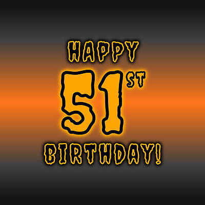 [ Thumbnail: 51st Halloween Birthday - Spooky, Eerie, Black And Orange Text - Birthday On October 31 Tote Bag ]